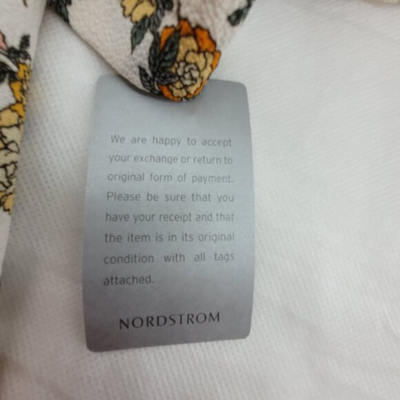 NEW MAX STUDIO Dress Womens M Floral Crepe Wrap Midi Dress Flutter Sleeve NWT - Picture 8 of 16